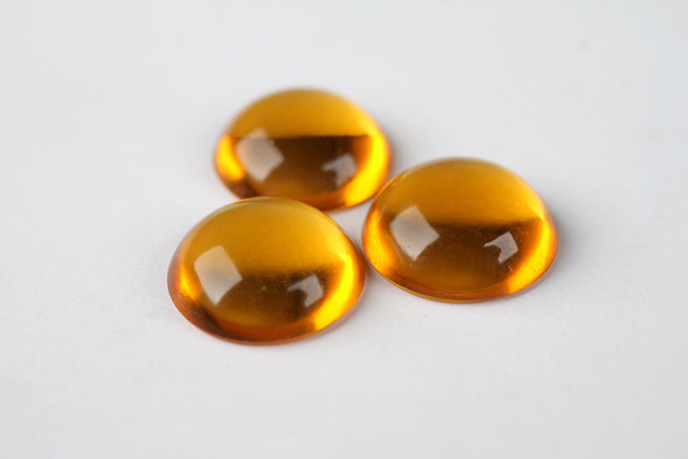 Citrine Cabochon Round 10 mm Lot