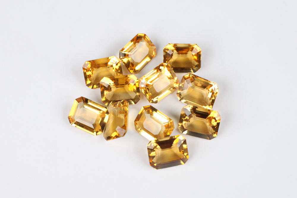 Citrine Emerald Cut 10x8 mm