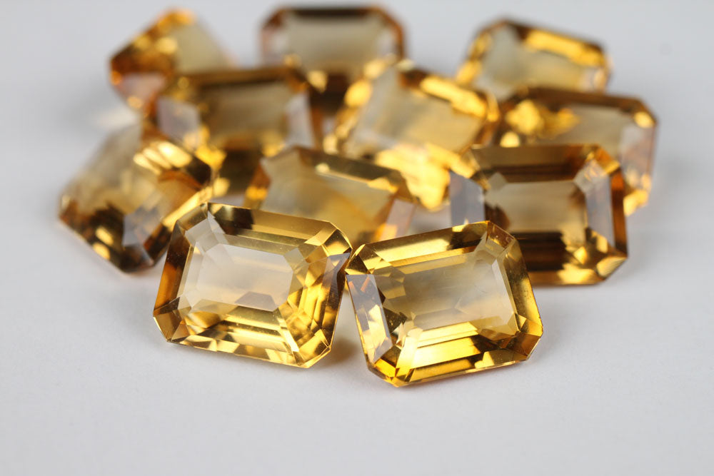Citrine Emerald Cut 10x8 mm