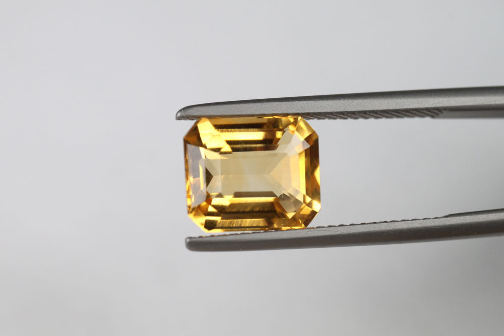 Citrine Emerald Cut 10x8 mm