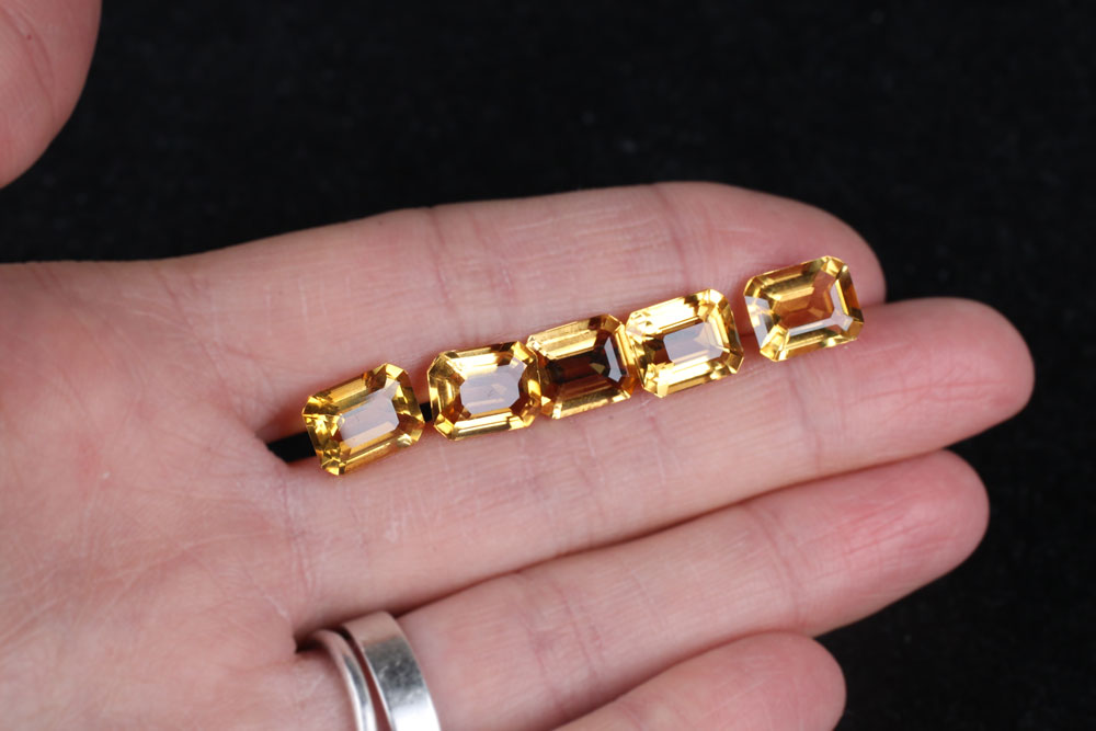 Citrine Emerald Cut 10x8 mm