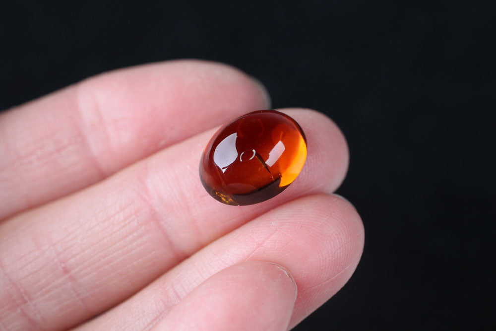 Citrine Cabochon Oval 6.8 ct