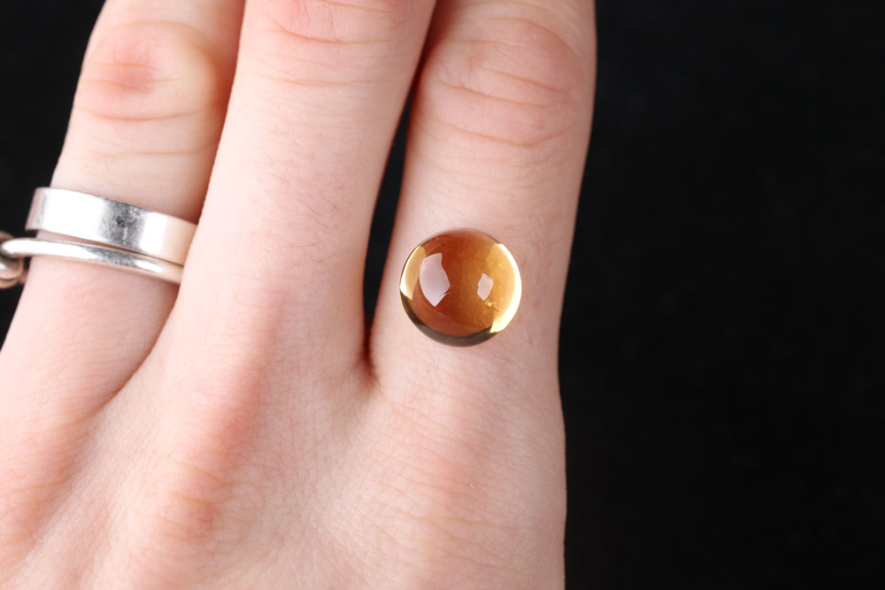Citrine Cabochon Round 5.1 ct