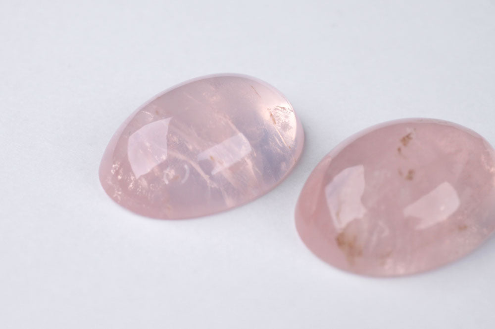 Rose Quartz Oval Pair 19.2 ct