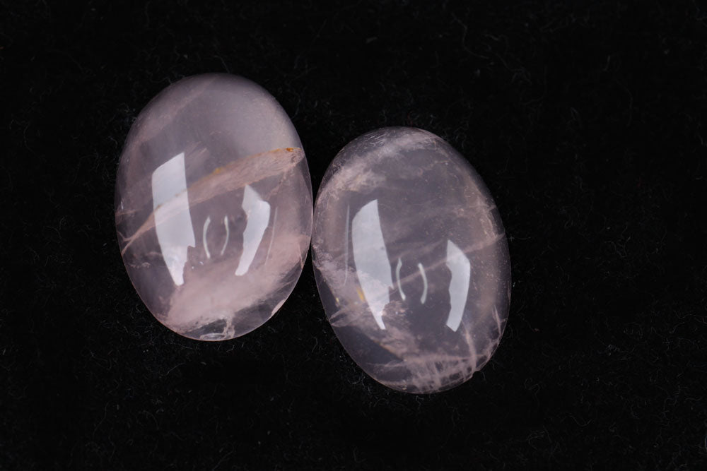 Rose Quartz Oval Pair 18.3 ct