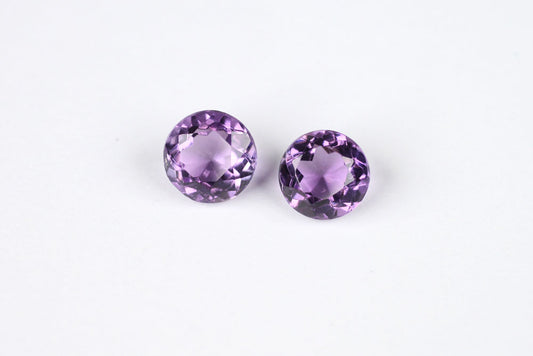 Amethyst Round 7 mm Pair