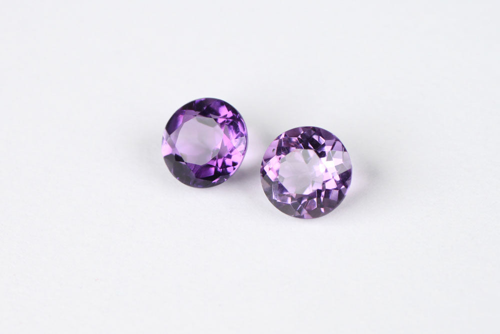 Amethyst Round 7 mm Pair