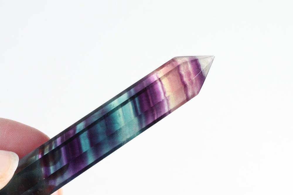 Rainbow Fluorite Double Point