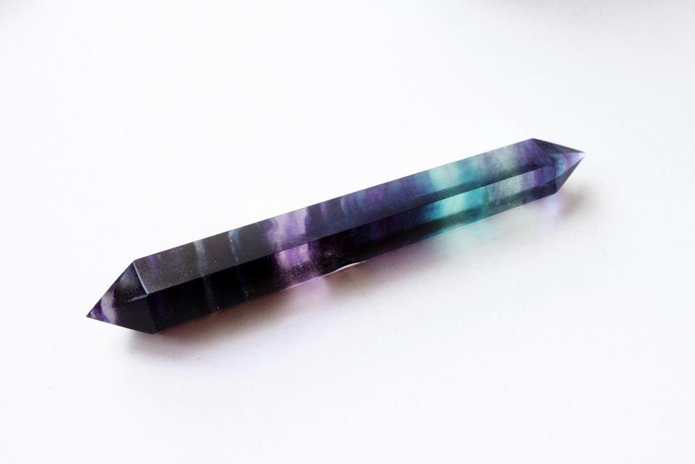 Fluorite Rainbow Double Point