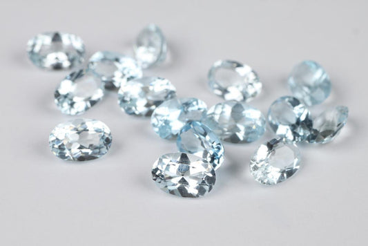 Aquamarine Oval 6x4 mm