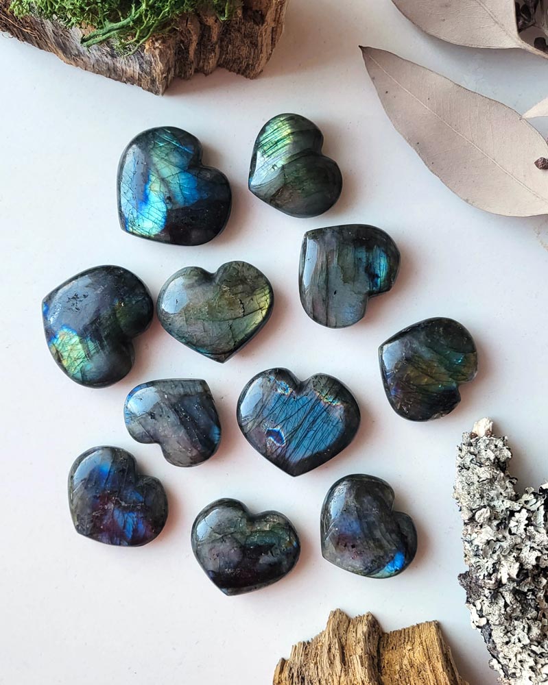 Labradorite Heart 3-4 cm