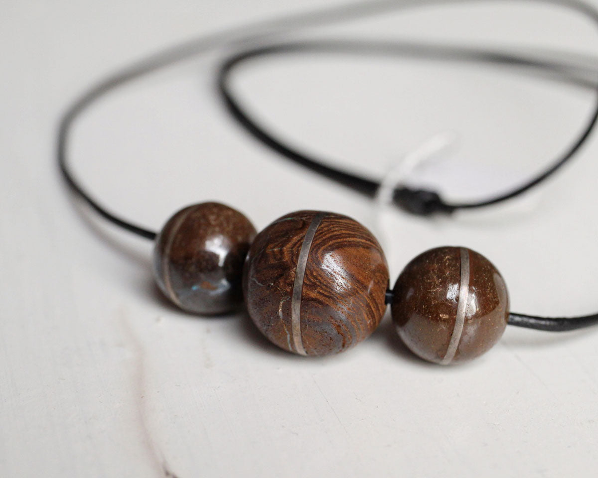 Pendant with Australian Boulder opal