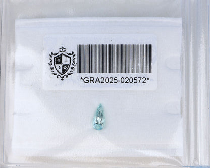 Paraiba Turmalin 0.70 ct certifierad
