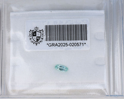 Paraiba Turmalin 0.62 ct certifierad 