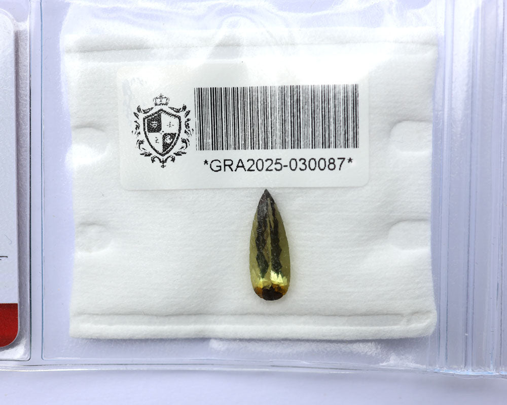 Certifierad turmalin 3,31 ct