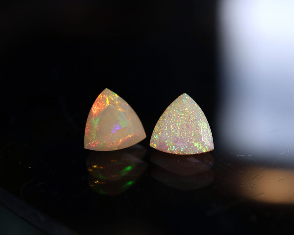 Pinfire Wollo Opal trillion 8 mm