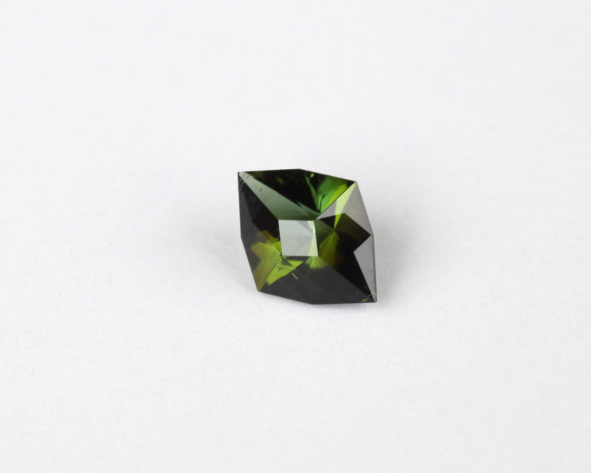 Tourmaline green rhombus 6x5 mm 0.38 ct