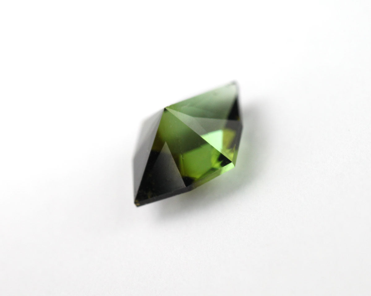 Tourmaline green rhombus 6x5 mm 0.38 ct