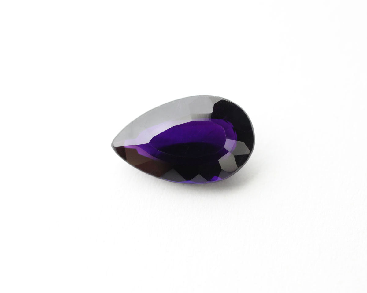 Amethyst drop 12 mm 2 ct