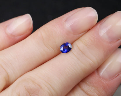 Sapphire blue oval 0.52 ct