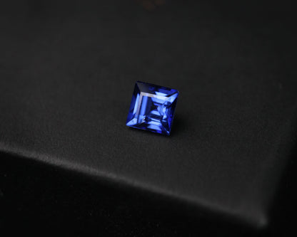 Blå Safir fyrkant 3 mm 0,23 ct