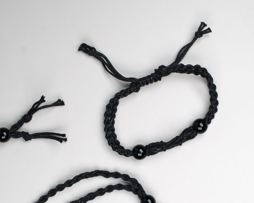 Macrame Crystal holder bracelet