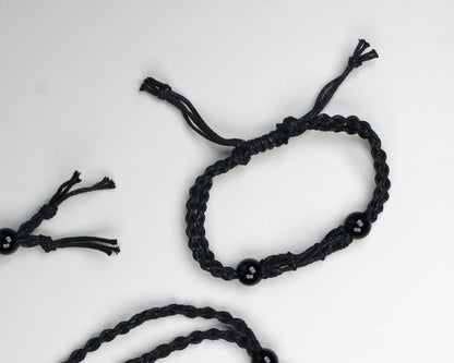 Macrame Crystal holder bracelet