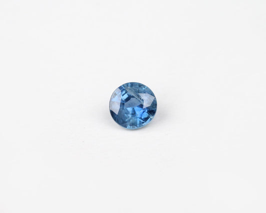 Safir rund blå 4 mm 0,36 ct
