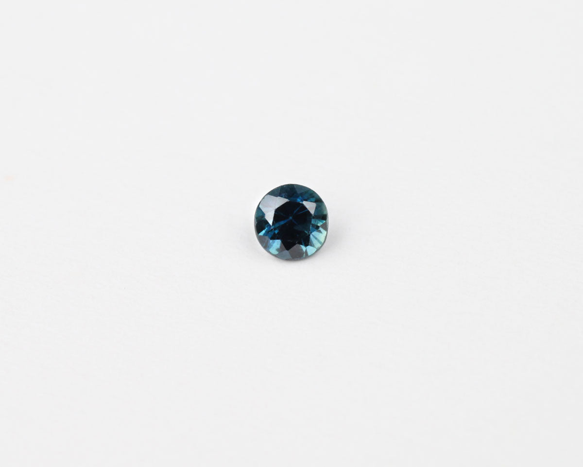 Sapphire round blue 3 mm 0.18 ct