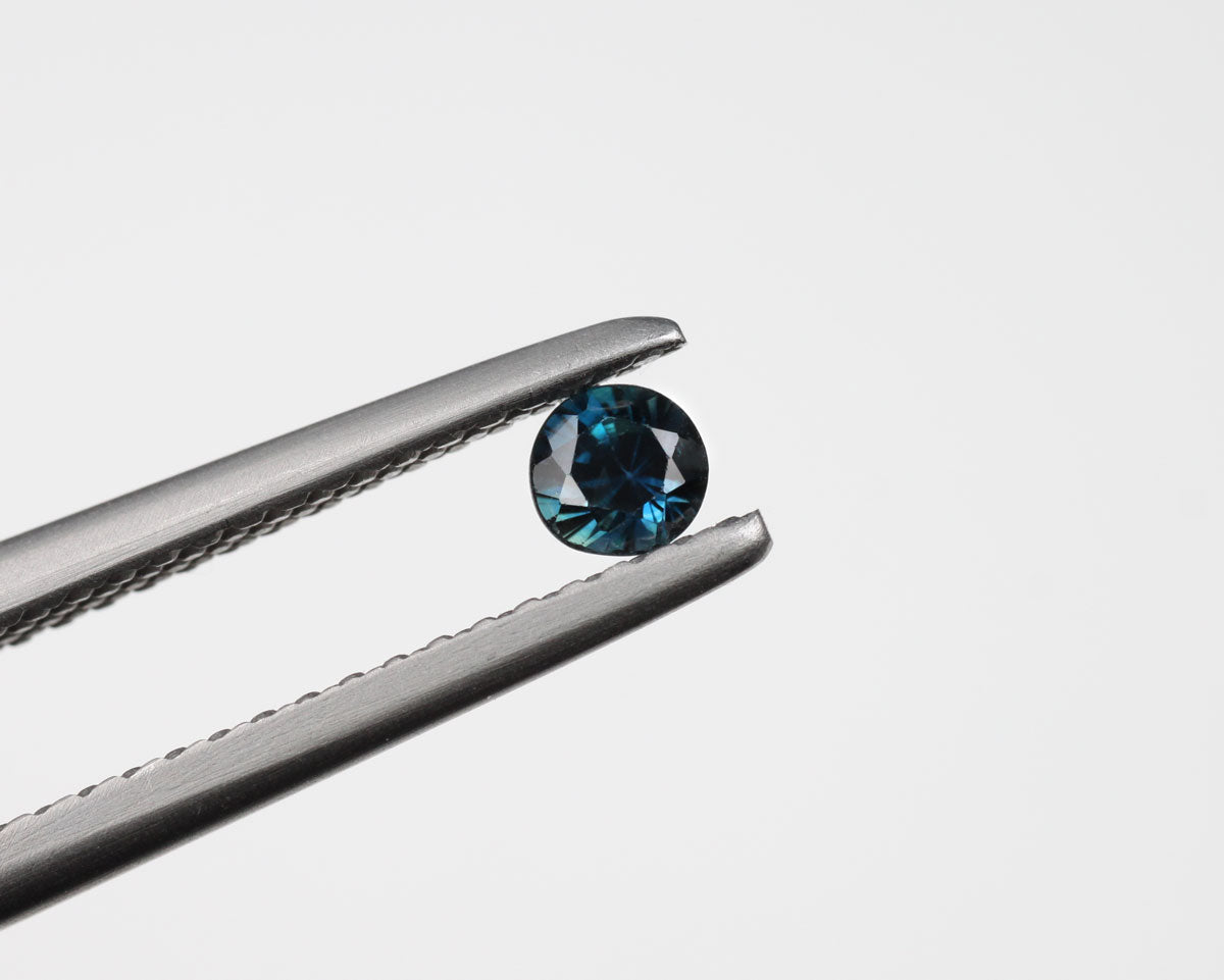 Sapphire round blue 3 mm 0.18 ct