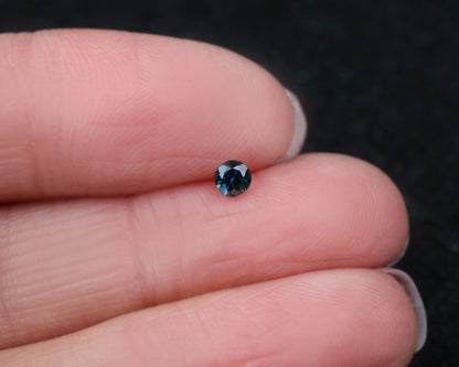 Sapphire round blue 3 mm 0.18 ct