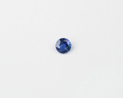 Sapphire round blue 0.12 ct