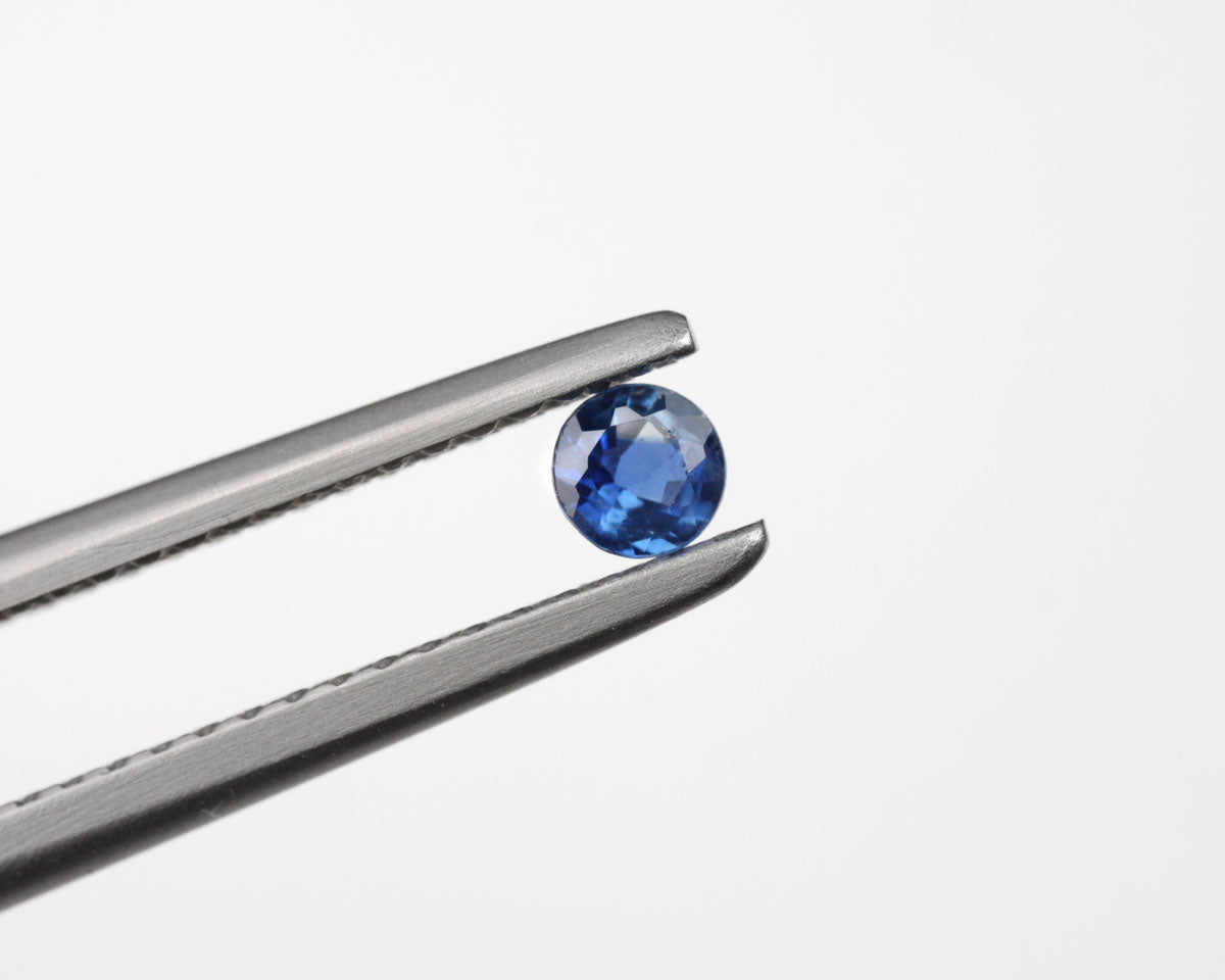 Sapphire round blue 0.12 ct