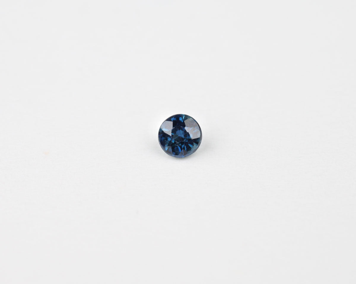 Safir blå rund 3mm 0.17 ct