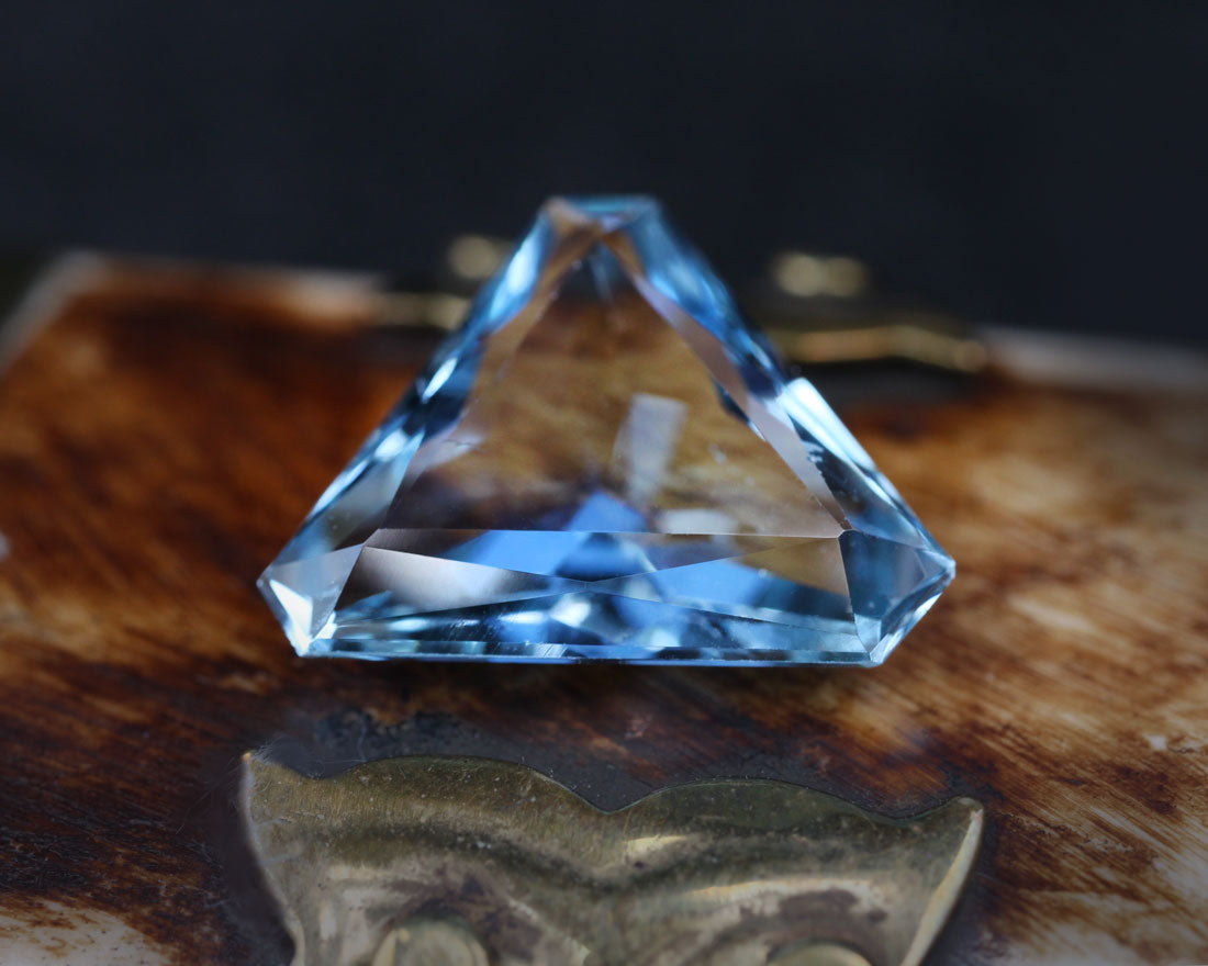 Aquamarine Cornered Triangular 15 mm 5.15 ct