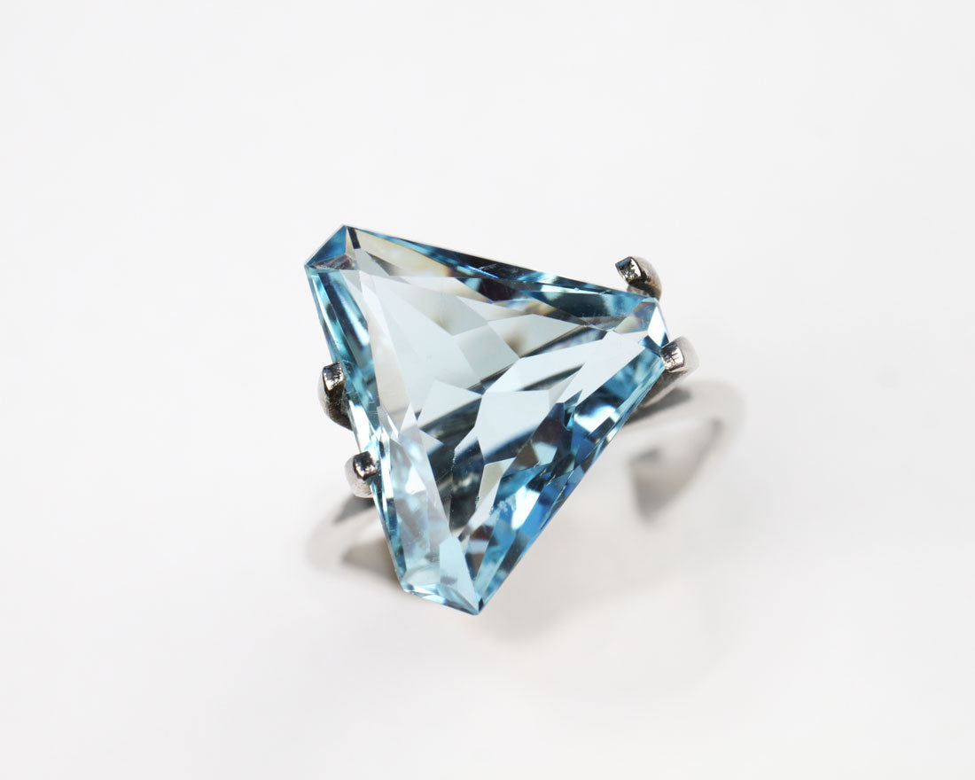 Aquamarine Cornered Triangular 15 mm 5.15 ct