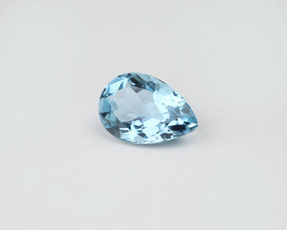 Aquamarine pear 17 mm 9.1 ct
