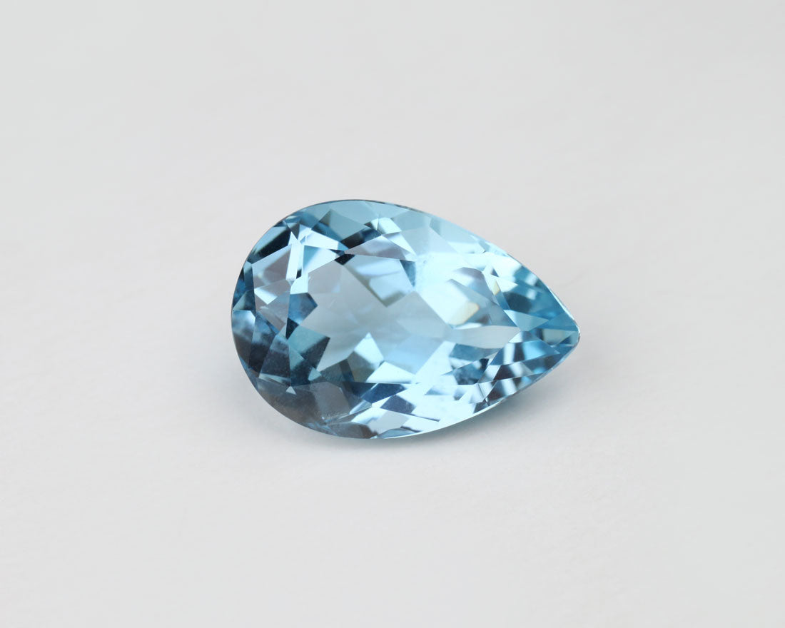 Aquamarine pear 17 mm 9.1 ct