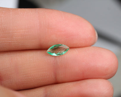 Shakiso Goshenite/Emerald Marquise 0.4 ct