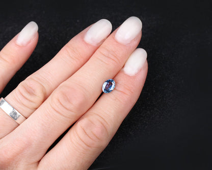Safir blå oval 1,10 ct
