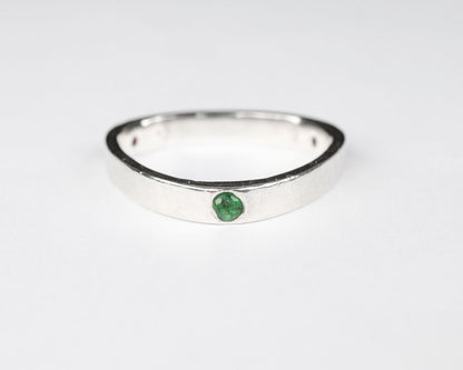 Tripple stone sterling silver ring