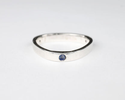 Tripple stone sterling silver ring