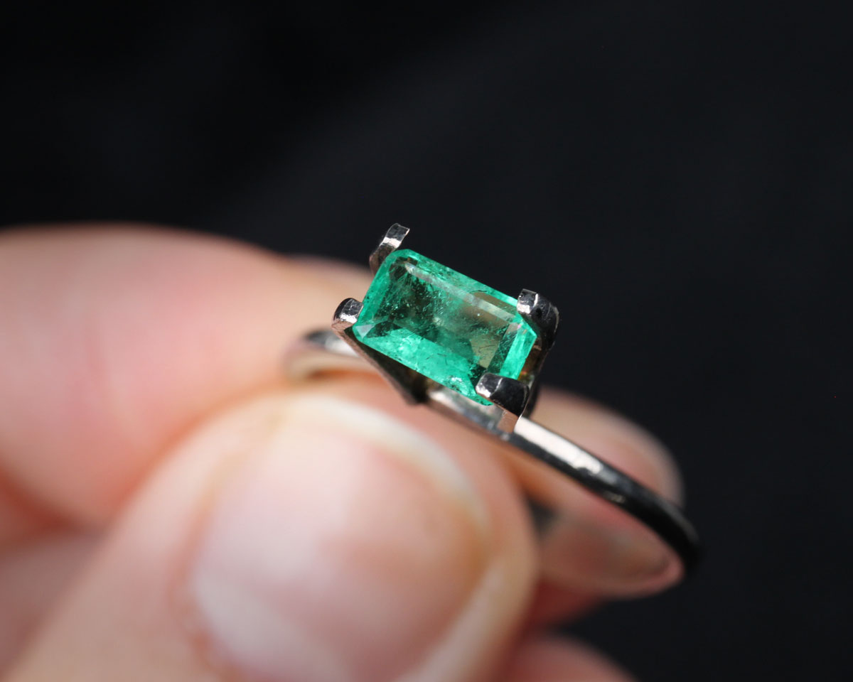 Shakiso Smaragd rektangel 6,5 mm 0,68 ct