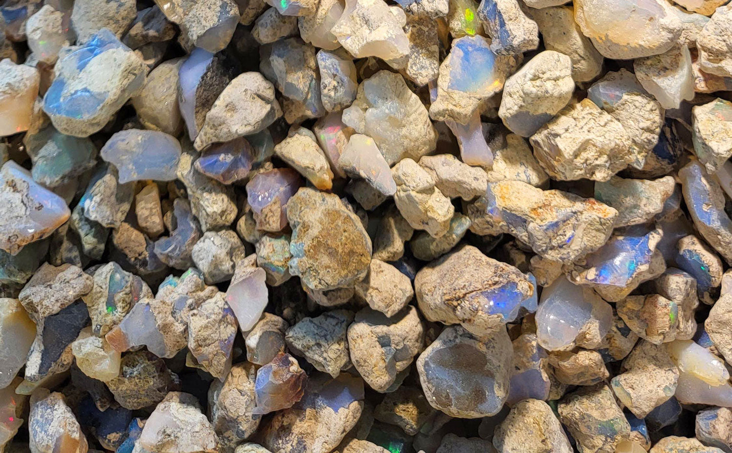 Wollo opal lot 1000 gr, rå liten storlek 