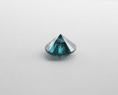 Blå diamant rund 6 mm 1 ct