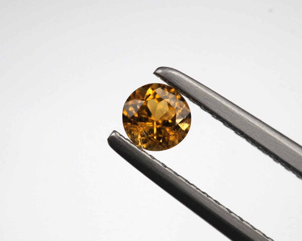Turmalin rund orange 4,1 mm
