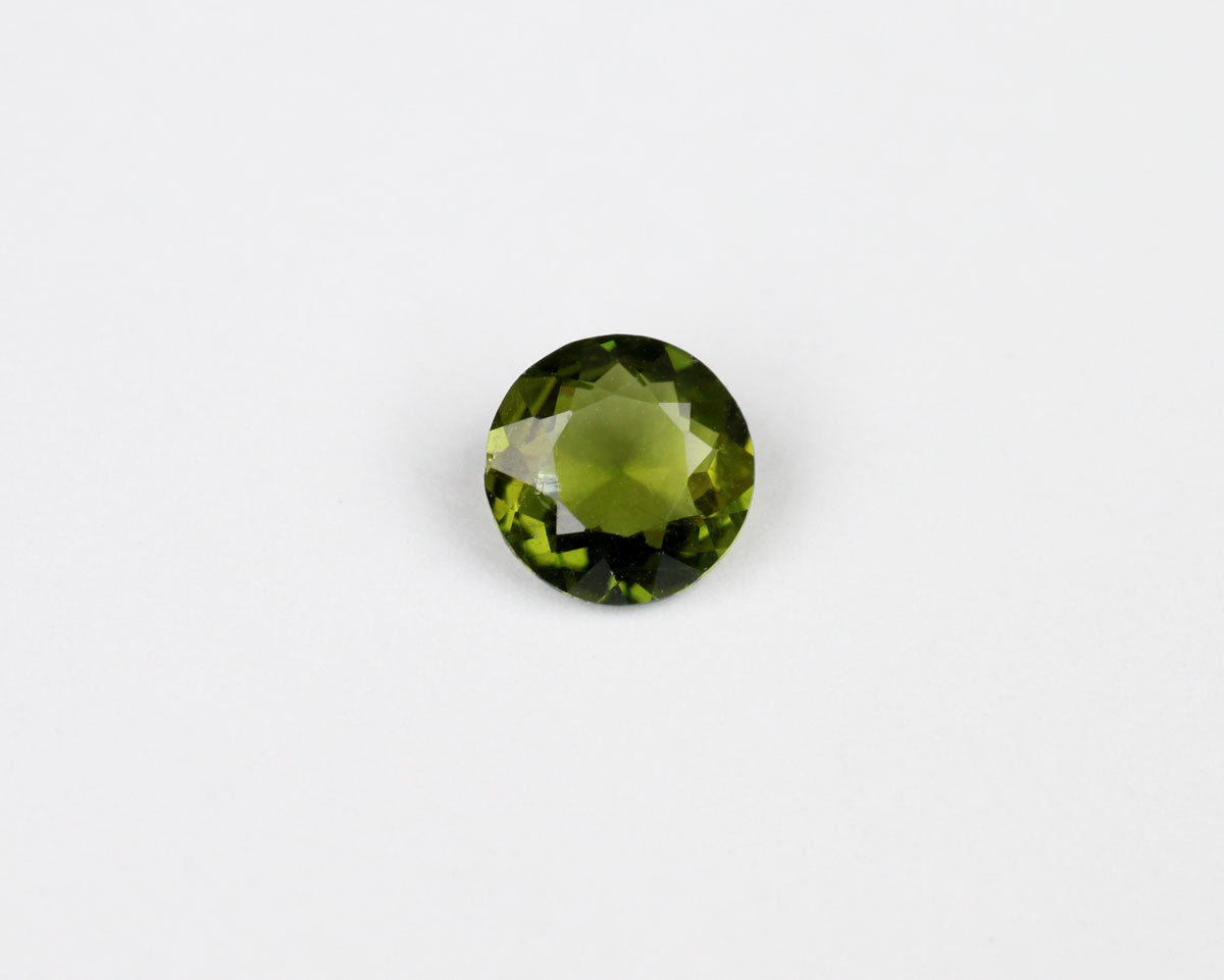 Turmalin rund grön 5 mm 0,37 ct