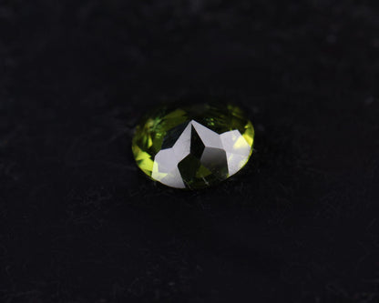 Turmalin rund grön 5 mm 0,37 ct