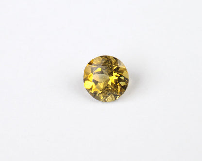 Tourmalin round yellow 5 mm 0.56 ct