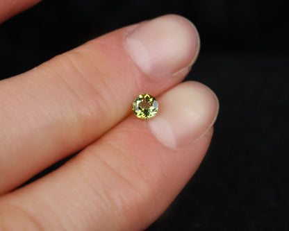 Turmalingrön rund 4 mm 0,25 ct